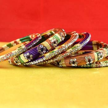 rajasthani lakh bangles muti coulor  stone size-2.6 1