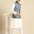 Sanwara Men's Printed Solid Cotton Denim Jacket And Kurta Set