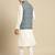 Sanwara Men's Printed Solid Cotton Denim Jacket And Kurta Set