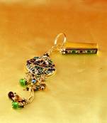 Brooch Satka Gold Platted Stone Meenakari Cz Ad Moti Pearl Polki Kundun