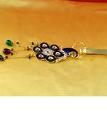 Brooch Satka Gold Platted Stone Meenakari Cz Ad Moti Pearl Polki Kundun