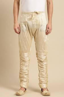 Sanwara Men's Solid Pista Colour Art Silk Brijesh Pant