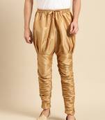 Sanwara Men's Solid Deep Beige Colour Art Silk Brijesh Pant