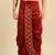 Sanwara Men's Traditional Red Coloured Embroidered Art Silk Dhoti