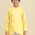 Solid Yellow Cotton Kurta For Boys
