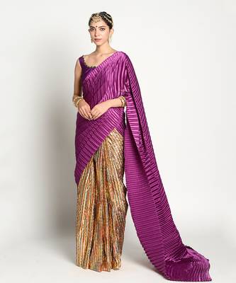 Purple Samyukta Saree 1