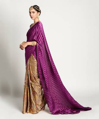Purple Samyukta Saree 3