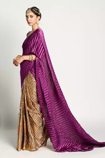 Purple Samyukta Saree