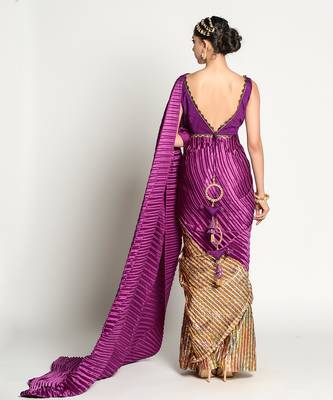 Purple Samyukta Saree 4