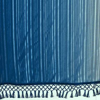 Blue Coloured Embellished Silk Saree with Blouse Piece 5
