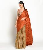 Tangerine Aayat Saree
