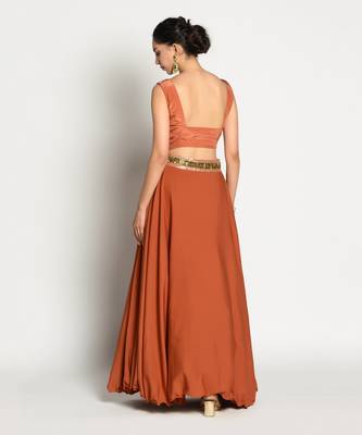 Tangerine Jannat Blouse 2