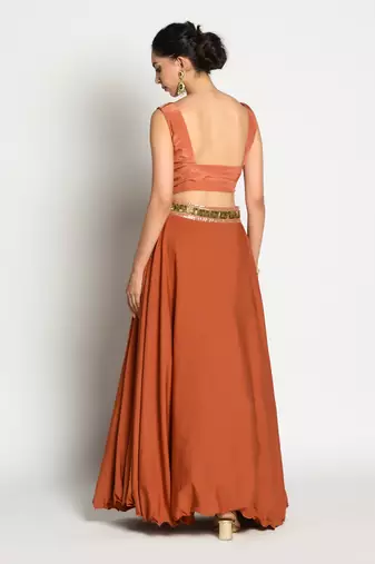 Tangerine Jannat Blouse