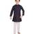 Blue Printed Cotton Boys Kurta Pajama Set