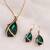 Aapphire African Crystal Necklace Set
