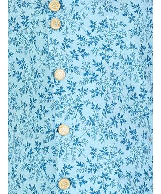 Firozi Floral Design Cotton Boys Cut Kurta Pajama Set 2