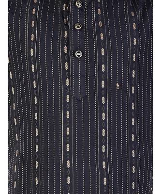 Black stripe Design Cotton Boys Kurta Pajama Set 4