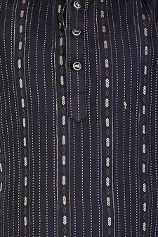 Black stripe Design Cotton Boys Kurta Pajama Set