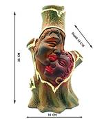 ESVAR STONECRAFT Present A Terracotta Love Bird Flower Vase with Dynamic Multicoloured