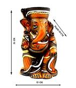 ESVAR STONECRAFT Present A Terracotta Red Ganesh Flower vase of Dynamic Colour for Home Decoration