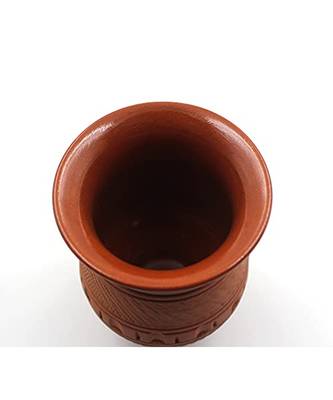 ESVAR STONECRAFT Terracotta Glass Inside Ceramic Coated Classic Design Artisan Handmade for Home use 1