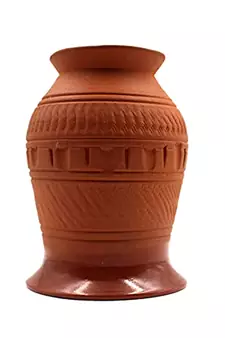 ESVAR STONECRAFT Terracotta Glass Inside Ceramic Coated Classic Design Artisan Handmade for Home use