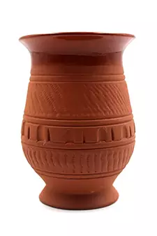 ESVAR STONECRAFT Terracotta Glass Inside Ceramic Coated Classic Design Artisan Handmade for Home use