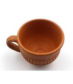 ESVAR STONECRAFT Round and Oval Mix Design Terracotta Clay Tea Cups