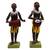 SVAR STONECRAFT Aadivasi Trible Couple with Musical Band with Cute Yellow Cloths Made of Terracotta
