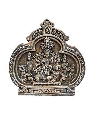 ESVAR STONECRAFT Maa Durga JI Idol | Mata Durga Terracotta Wall Hanging Home Decorative 1