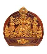 ESVAR STONECRAFT Maa Durga JI Idol | MATA Durga Terracotta Wall Hanging Home Decorative