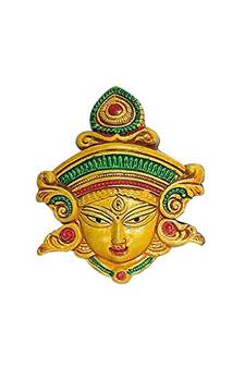 ESVAR STONECRAFT Maa Durga JI Idol | Mata Durga Terracotta Wall Hanging Home Decorative