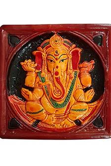 terracotta lord ganesha face idol