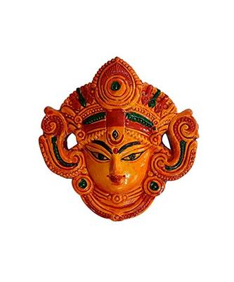 ESVAR STONECRAFT Terracotta Maa Durga Wall Hanging Home Decorative 1