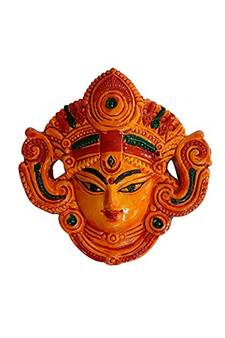 ESVAR STONECRAFT Terracotta Maa Durga Wall Hanging Home Decorative