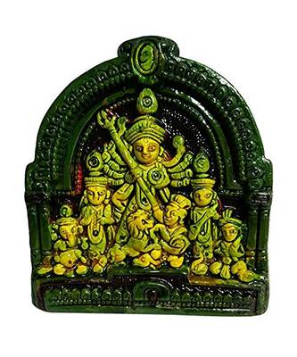 ESVAR STONECRAFT Durga Ji Terracotta Maa Durga JI Idol 1