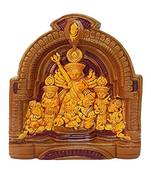 ESVAR STONECRAFT Maa Durga JI Idol | Mata Durga Terracotta Wall Hanging Home Decorative