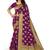 Magenta woven  Art Silk saree with blouse