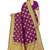 Magenta woven  Art Silk saree with blouse