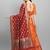 Orange & Maroon Woven Design Semi-Stitched Lehenga & UnStitched Blouse with Dupatta