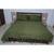 Dark Olive Green 100% Cotton Bedding Set Duvet Cover Natural Bedding Set