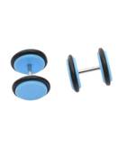 Blue Blue Plastic Pair Stud Earring for Men