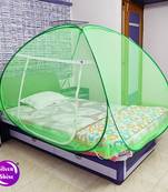 Mosquito Net Polyester Foldable for Single Bed Green Color Tent Mosquito Net