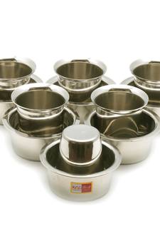 Kumbakonam Dabara Set   Traditional Kumbakonam Coffee Dabara Set   Tea Dabara Set  Serving Drinkware   Pack of 6