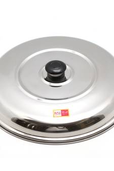 KCL Stainless Steel Multipurpose Lid/Cover for Dosa, Utensils, Tawas, Kadhais, Pots and Pans -Diameter - 27CM