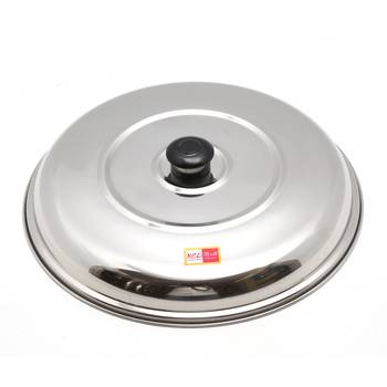 KCL Stainless Steel Multipurpose Lid/Cover for Dosa, Utensils, Tawas, Kadhais, Pots and Pans -Diameter - 27CM 1