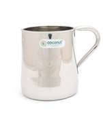 Coconut  Stainless Steel Plain Coffee Mug / Milk Mug / Juice Mug / Coffee Cups & Mugs - 1 Piece, Silver, 350 ml