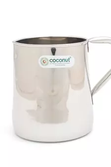 Coconut  Stainless Steel Plain Coffee Mug / Milk Mug / Juice Mug / Coffee Cups & Mugs - 1 Piece, Silver, 500 ml