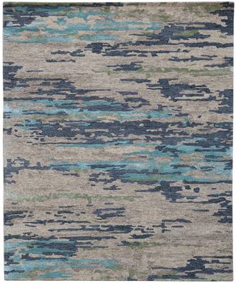 Sand Woolviscose Abstract 3X5 Feet  Hand-Tufted by Saraswati Global 2