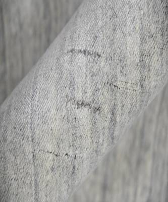 Light Gray Woolviscose Blend 3X5 Feet  Hand-Woven by Saraswati Global 2